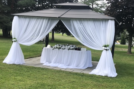 Formal event under the Gazebo